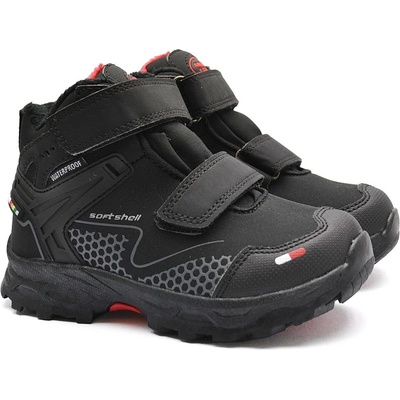 American Club zimní softshelové boty 811/23 černočervené