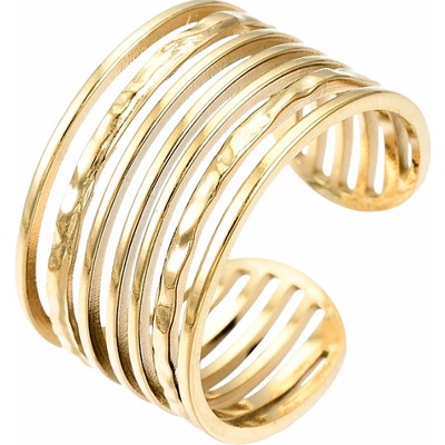 Nefertitis ocelový prsten Golden multistrand NF56786