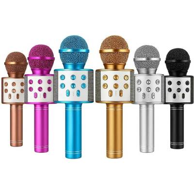 Zaparkorun Bezdrátový bluetooth karaoke mikrofon Růžový