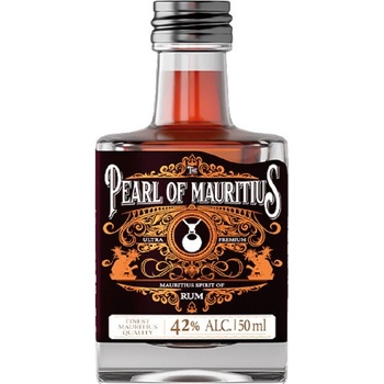 The Pearl of Mauritius Gold Rum MINI 42% 0,05 l (holá láhev)