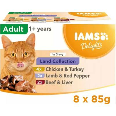 IAMS DELIGHTS Land Collection in Gravy box 8 x 85 g