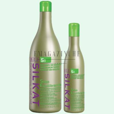 Bes Активен шампоан против омазняване 300/1000 мл. Silkat S1 Sebo-Regulator Active Shampoo (149)