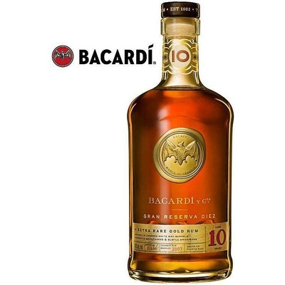 Bacardi 10y Gran Reserva Diez 40% 1 l (holá láhev)