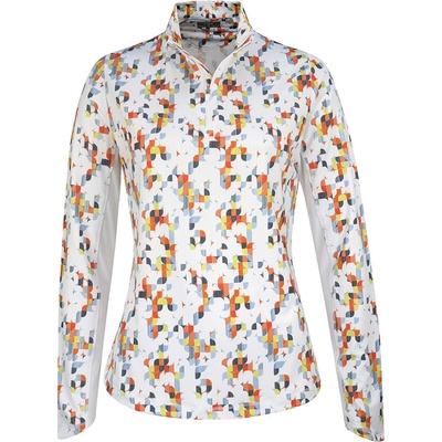 Callaway Shift Geo Printed Sun Protection Top S Damske Brilliant White