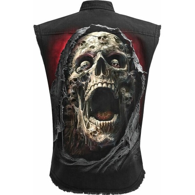 Spiral košile Screaming Death černá