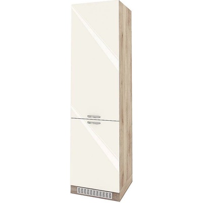 ИРИМ Колонен кухненски шкаф за вграден хладилник Сити АРФ-Крийм гланц-11-50 60 см