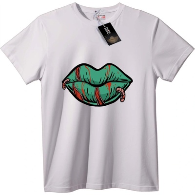 NOONEBRAND Тениска Зомби Устни - 5XL, Black