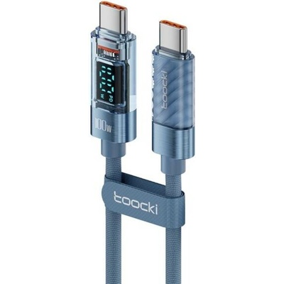 Toocki TQ-X36 nabíjecí a datový USB-C na USB-C 2m modrý