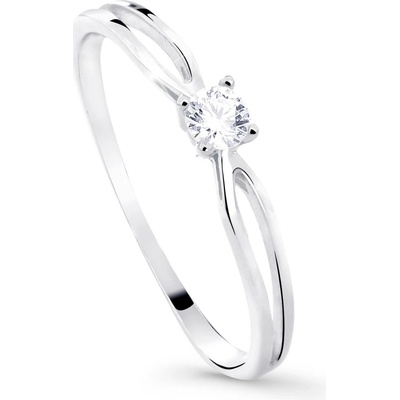 Cutie Jewellery diamonds zásnubní prsten Z8027 ze zlata s diamantem Bílá
