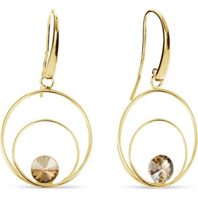 Spark zlaté se Swarovski Elements Glory KWODG1122SS29GS Golden Shadow