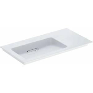 Geberit Умивалник Geberit One Slim за мебели със специален сифон 90 см, бял, десен, за плот, без преливник (505.008.00.1)