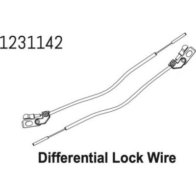 Absima 1231142 Cables Set Diff-Lock CR4.4