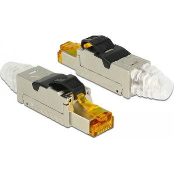 Delock RJ45 щепсел за монтаж Cat. 6A материал: метал