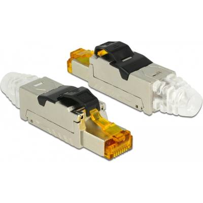 Delock RJ45 щепсел за монтаж Cat. 6A материал: метал