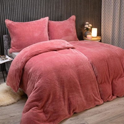 decoDoma Beránkové povlečení SOFIE korálová 140x200 70x90 – Zboží Dáma