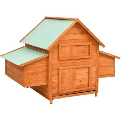 vidaXL Kurník 150 × 96 × 110 cm masivní jedlové dřevo 9799.171459