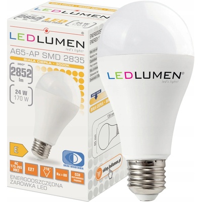 LEDlumen LED žiarovka 24W CCD Teplá biela E27