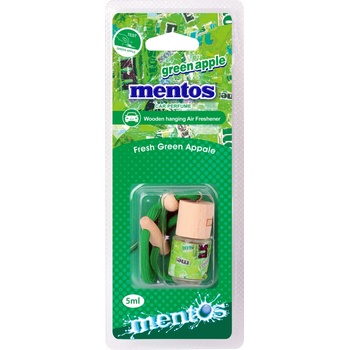 Mentos Glass Bottle Air Freshener Green Apple - Zelené jablko