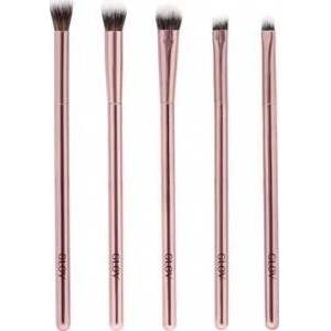 Glovii Glov_Make Up Brush Set of Makeup Pedies 5pcs Pink