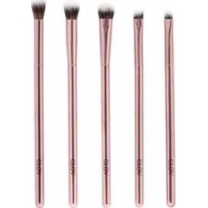 Glovii Glov_Make Up Brush Set of Makeup Pedies 5pcs Pink