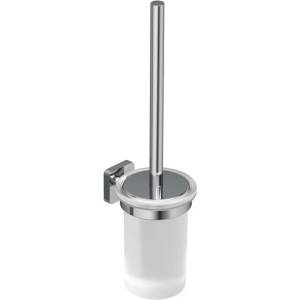 Kludi Vela S - Стенна тоалетна четка с държач, стъкло/хром 2597405 (2597405)