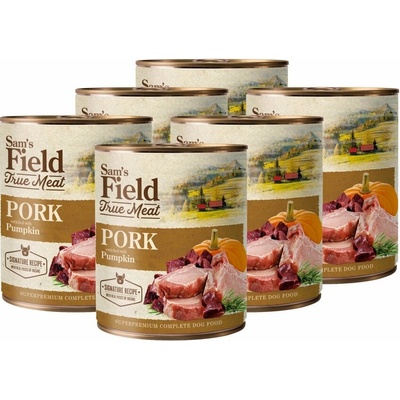 Sam's Field Adult True Meat Pork & Pumpkin 6 x 800 g