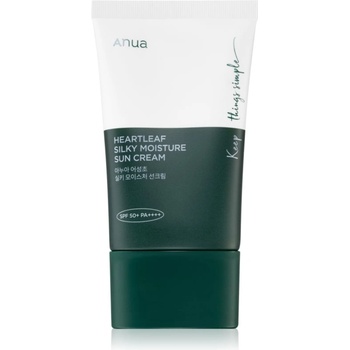 Anua Heartleaf Silky Moisture Sun Cream интензивно хидратиращ дневен крем SPF 50+ 50ml