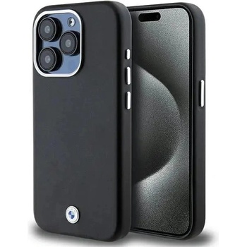 BMW Кейс BMW Signature Wrapped Metal MagSafe за iPhone 15 Pro, черен (BMW000802-0)