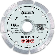 Tactix Kotouč diamantový řezný 115 x 22,23 mm 425523