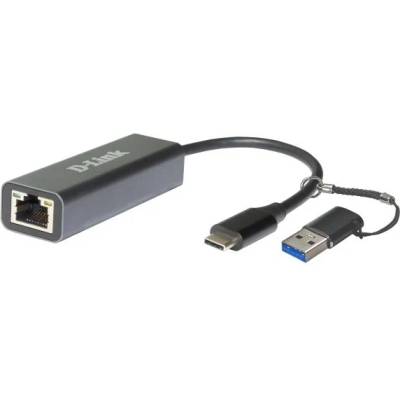 D-Link Преходник USB-C + USB 3.0 към Ethernet, 2, 5 Gbps, DUB-2315 (DUB-2315)