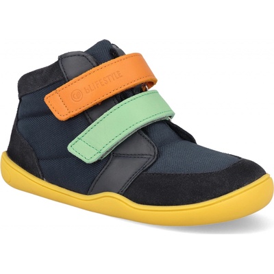 Blifestyle barefoot dětské kotníkové boty OtterStyle Tex marine modré