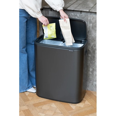 Brabantia Кошче за боклук Brabantia Bo Touch Hi 2 x 30 L (233609)