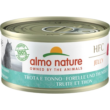 Almo Nature HFC Natural pstruh a tuniak v želé 6 x 70 g