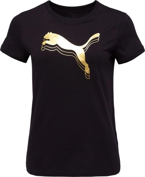 Puma ESSENTIALS METALLIC TEE černá