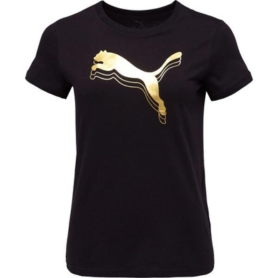 Puma ESSENTIALS METALLIC TEE černá
