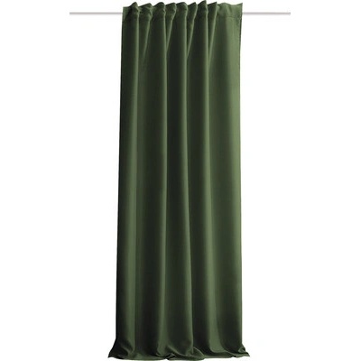 Akustický záves s univerzálnou páskou olivovo zelený 245x135 cm