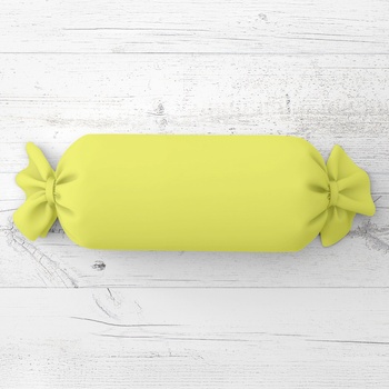 Biante Vankúš valec bonbon Rongo RG-026 Žltozelený 15x80