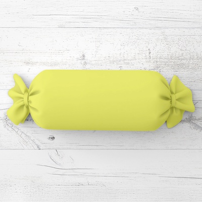 Biante Vankúš valec bonbon Rongo RG-026 Žltozelený 15x40