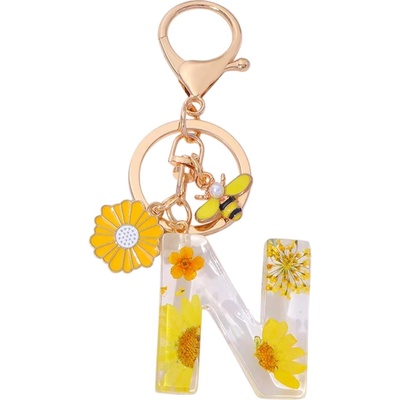 HARAHU Ключодържател Азбука - n / Жълта kp37847 (37847)