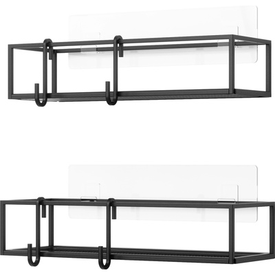 Umbra Рафтове за баня Cubiko черни 2 бр (1018615-040)