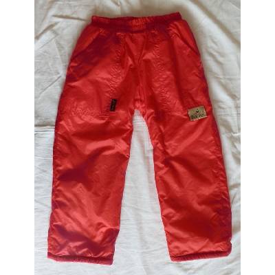Drahstyl šusťákové dětské kalhoty zateplené červená