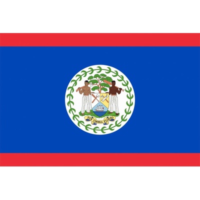 Belize vlajka - 30 x 45 cm - tunel, karabina