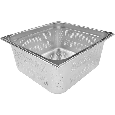 Děrovaná gastronádoba GN 2/3 - hloubka 150 mm - nerezová Redfox