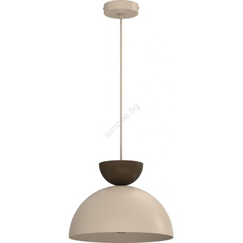 Luminex Пендел на кабел NEVIS 1xE27/15W/230V Ø 29 см бежов (LU9706A)