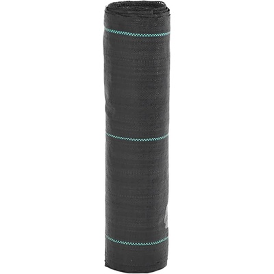 vidaXL Мембрана против плевели, черна, 0, 5x100 м, PP (4005140)