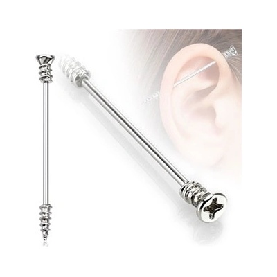 Šperky4U industrial piercing šroub, ID01026-38 – Zboží Dáma