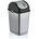 Dünya Plastik DUNYA-Кош с люлеещ капак 35lt. СИВО/ЧЕРНО (09404) (0151422)