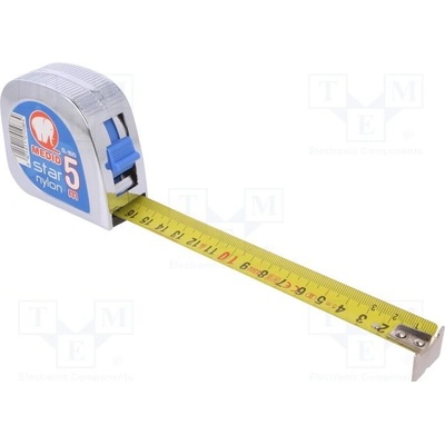 MEDID CL-1525 Svinovací metr; Dl:5m; Šíř:25mm; Mat.těl: ABS