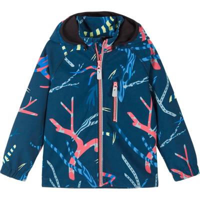 Reima Детско софтшел яке Reima Kid's Vantti Softshell jacket - Navy AOP - размер 128 (EU) (703-6406-2019)