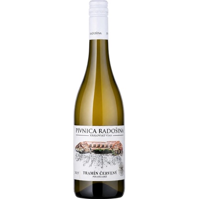 Pivnica Radošina Tramín červený 2025 polosladké 11% 0,75 l (čistá fľaša)